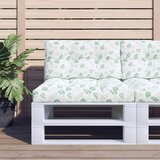 vidaXL Jastuk za palete s uzorkom lišća 70 x 40 x 12 cm od tkanine | shoptok.hr