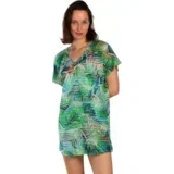 Kaftan za plažu Leaf zeleni