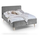 Meise Möbel Siva oblazinjena zakonska postelja brez letvenega dna 140x200 cm Mattis – | Shoptok.si