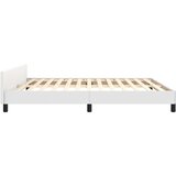  Posteljni okvir z vzglavjem bel 180x200 cm umetno usnje, (20794989) | Shoptok.si