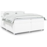  The Living Store Box spring postelja z vzmetnico bela 200x200 cm umetno usnje - Box Spring Postelja, (21496629) Cene