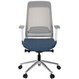 MID.YOU Pisarniški Stol Chiaro T1 White, Modra, Siva | Shoptok.si