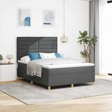 LED Box Spring Krevet Tamno siva 160 x 200 cm tkanina | shoptok.hr