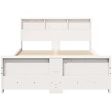  Krevetna konstrukcija Bijelo 140 x 190 cm Masivna borovina | shoptok.hr