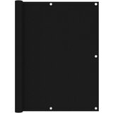 vidaXL Balkonsko platno črno 120x600 cm oksford blago | Shoptok.si
