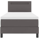  Krevet s opruga kutije s madracem Siva 90 x 190 cm Umjetna koža | shoptok.hr