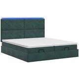  Krevet od pjene s madracem i LED-om Tamnozelena 160 x 200 cm | shoptok.hr