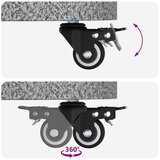  Baza za suncobran od granita s kotačićima za stubove 4-5 cm - Siva s kotačem | shoptok.hr