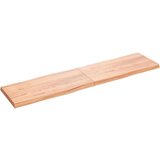 Stolna ploča svjetlosmeđa 200x50x6 cm od obrađene hrastovine | shoptok.hr