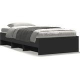 vidaXL Posteljni okvir črn 90x190 cm inženirski les, (21304816) | Shoptok.si