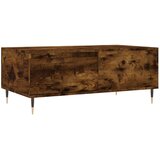 Maison Chic Klubska mizica - kavna mizica - Nizka mizica dimljeni hrast 90x50x36,5 cm inženirski les, (21753940) Cene