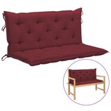 vidaXL Jastuk za ljuljačku crvena boja vina 120 cm od tkanine | shoptok.hr