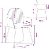  Trpezarijske stolice 2 pcs Baršun Tamnosiva 55 x 50 x 84 cm | shoptok.hr