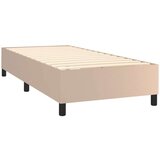  Box spring postelja z vzmetnico kapučino 80x200 cm umetno usnje, (20900669) | Shoptok.si