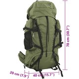  Ruksak za planinarenje maskirnozeleni 80 L od tkanine Oxford | Eponuda.com