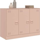 vidaXL Komoda ružičasta 99 x 39 x 73 cm čelična | shoptok.hr