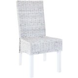 vidaXL Jedilni stoli 2 kosa svetlo rjavi Kubu ratan in mangov les | Shoptok.si