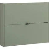 Prljavo zeleni preklopni/viseći ormarić za cipele u dekoru hrasta 100x83x18 cm Ameca –