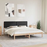  Krevetni okvir s tapiciranim uzglavljem Crna 180 x 200 cm | shoptok.hr