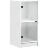  Bočni ormarić sa staklenim vratima bijeli 35x37x75,5 cm | shoptok.hr