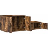 Ormarić za pohranu 2 pcs Dimljeni hrast 118 x 41 x 40 cm | shoptok.hr