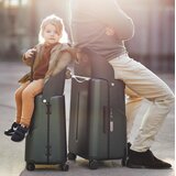 MiaMily Kabinski kofer s dječjim sjedalom CARRY ON Forest green | Shoptok.si