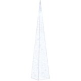 vidaXL Akrilni ukrasni stožac s LED svjetlima plavi 60 cm | shoptok.hr