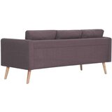 vidaXL Kavč trosed iz blaga taupe | Shoptok.si