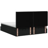  od pjene s madracem i LED-om Crna 160 x 200 cm Tkanina | shoptok.hr
