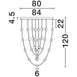 Nova Luce Mat črna aluminijasta LED zatemnitvena viseča svetilka s senčilom iz akrilnega stekla ø 84 cm Alcinoe – | Shoptok.si