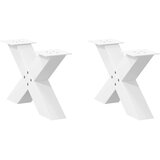  Noge za klub stolić u obliku slova X, 2 kom, bijele, 50 x (30-31) cm, čelik | shoptok.hr
