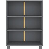Ormarić za knjige HAMAR tamnosivi 85x35x112 cm masivna borovina | Eponuda.ba