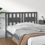 Maison Chic posteljno vzglavje - vzglavna omarica - nočna omarica sivo 125,5x4x100 cm trdna borovina, (21705729) | Shoptok.si