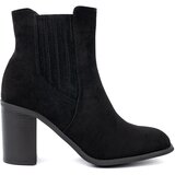 Shelvt Suede ankle boots on a heel black Cene