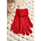 Kesi Women's smooth gloves red Cene