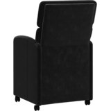  Blagovačke stolice s kotačima 2 pcs Crna 58 x 65 x 98 cm Baršun | Eponuda.com