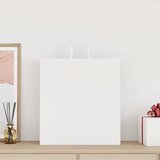  Papirnate vrećice 250 kom s ručkama bijele 45x17x48 cm | Eponuda.com