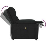  Masažna fotelja od tkanine crna - Crna 1 | shoptok.hr