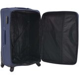 vidaXL 3-Dijelni Set Mekanih Kofera Tamno Plavi | shoptok.hr