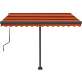  Automatska tenda sa senzorom LED 300x250 cm narančasto-smeđa | shoptok.hr