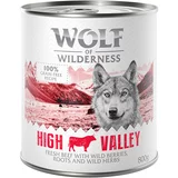 Wolf of Wilderness Ekonomično pakiranje: 24 x 800 g - High Valley - govedina