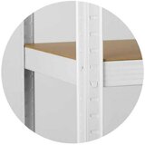  LANDGRAF metalni stalak za odlaganje 875 KG 150x75x30 CM bijeli | shoptok.hr