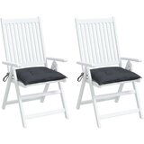  Jastuci za stolice 2 kom antracit 40x40x7 cm od tkanine Oxford | shoptok.hr