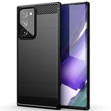  Gumijasti / gel etui Carbon za Samsung Galaxy Note 20 Ultra - črni Cene