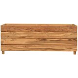  Povišena gredica 100 x 40 x 38 cm reciklirana tikovina i čelik | Eponuda.ba