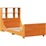  Krevet s regalom za knjige bez madraca 100x200 cm masivno drvo | shoptok.hr