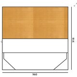 Jela OBLAZINJENA POSTELJA ARC 90X200 CM, VE BARV -Rumena Cene