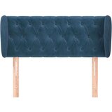  Uzglavlje s ušima tamnoplavo 93x23x78/88 cm baršunasto | shoptok.hr