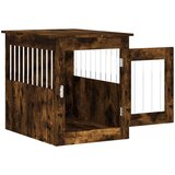 vidaXL Boks za psa dimljen hrast 55x75x65 cm inženirski les | Shoptok.si