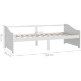  Trosjed / dnevni ležaj bijeli 90 x 200 cm od masivne borovine | shoptok.hr